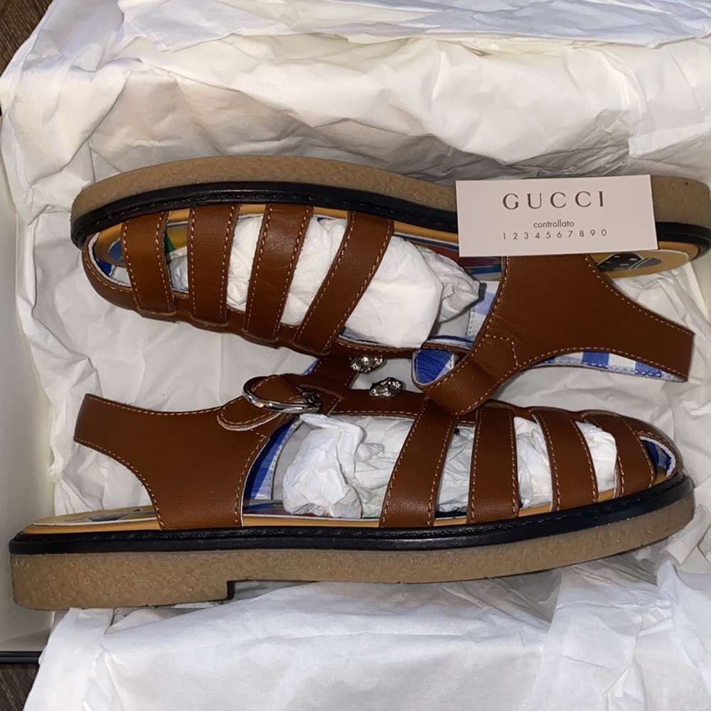 Gucci Kids Cirano Lux Sandals - Picture 6 of 8